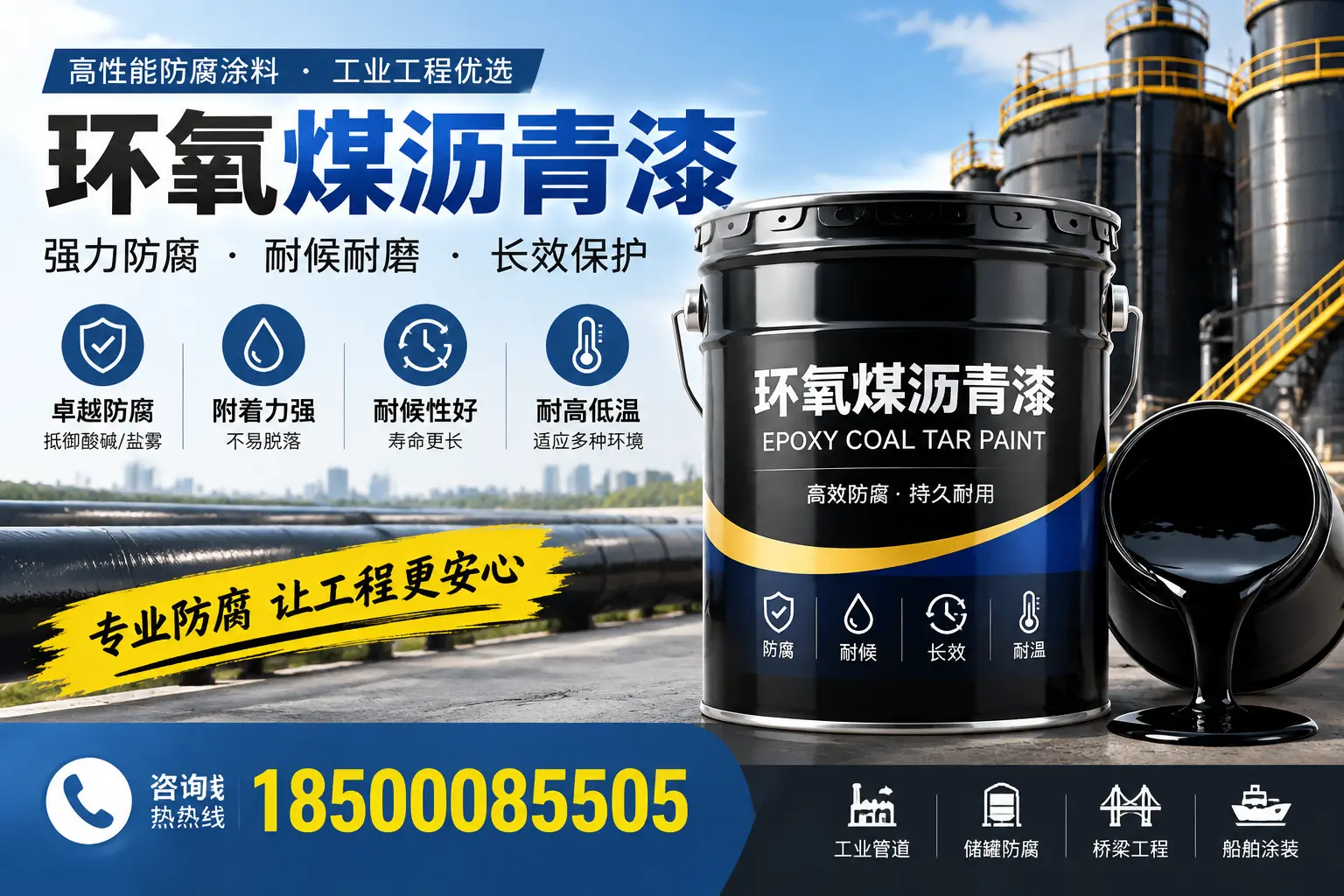 环氧煤沥青漆的施工方法与注意事项，确保在哈尔滨顺利完成